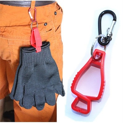 Multi-Functional Work Glove Clip w/Carabiners