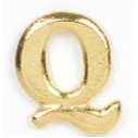 Large Q Stock Casting Lapel Pin