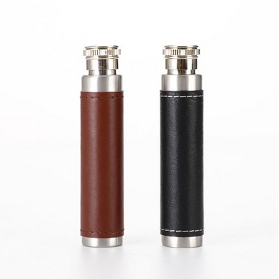 1 Oz. Hip Flasks w/Leather Funnel