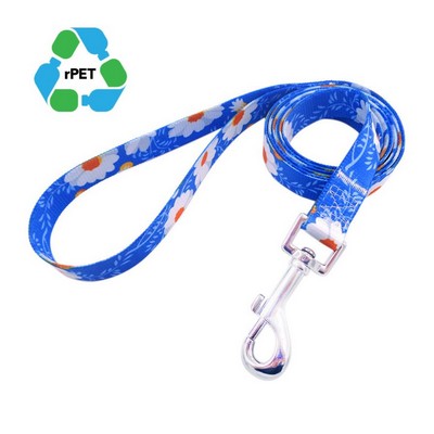 5/8" rPET Eco-friendly Sublimation Pet Leash w/ Metal Carabiner