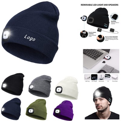 LED Beanie w/Light