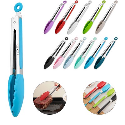 Stainless Steel Tongs With Silicone Tips