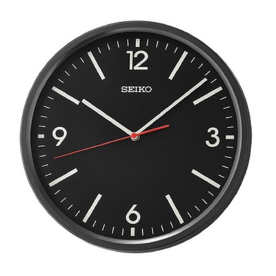 Seiko 12" Sano Wall Clock in Metallic Black