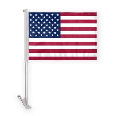 10.5"X15" wPoly 2ply USA Premium Car Flag;