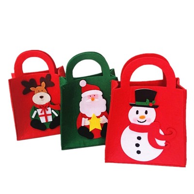 Felt Christmas Candy Tote Bag (7.9''x9'')