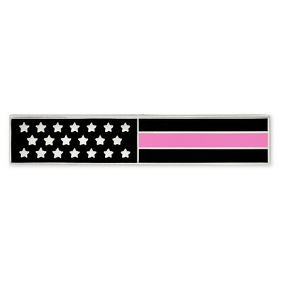 Thin Pink Line Citation Bar Pin