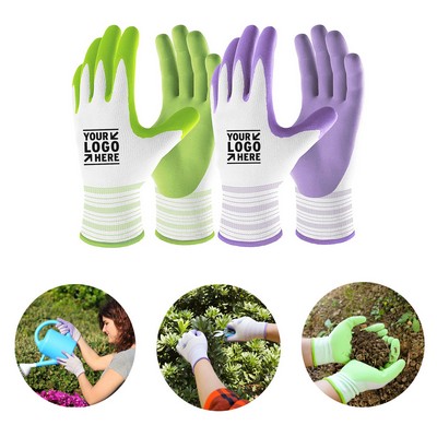 Breathable Rubber Coated Yard Garden Gloves