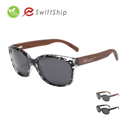 Wood Temple Polarized Sunglasses