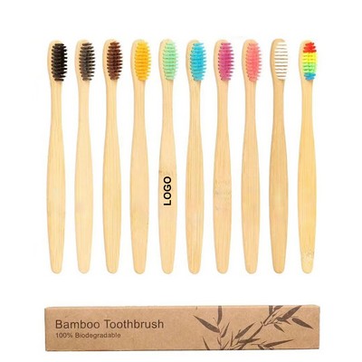 Disposable Bamboo Toothbrush W/ Case