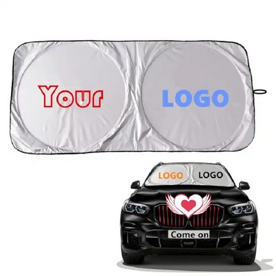 Custom UV Protection Foldable Car Windshield Sunshade