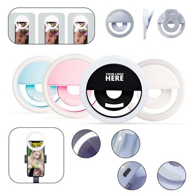 Rechargeable Portable Clip-on Phone Ring Light