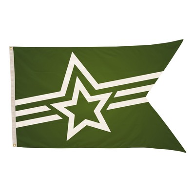 3' x 5' Polyester Guidon Flag Single-Sided