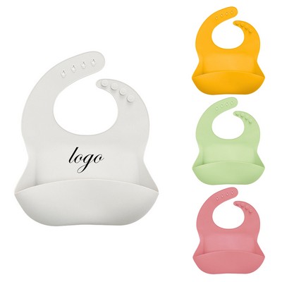 Adjustable Silicone Soft Baby Bib