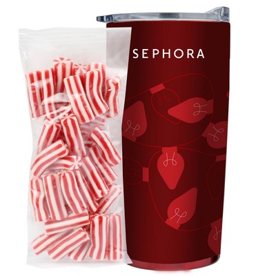 Promo Revolution - 20 Oz. Straight Tumbler Gift Set w/ Strawberry Twists