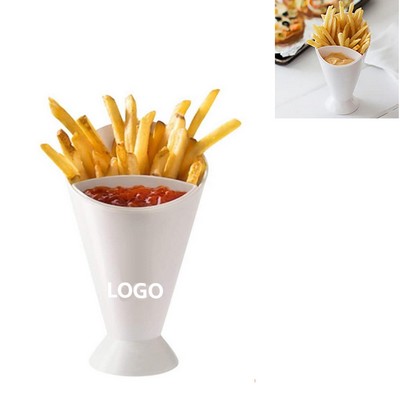 French Fry Holder With Sauce Cup