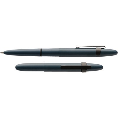 Elite Navy Cerakote Bullet Space Pen with Black Clip