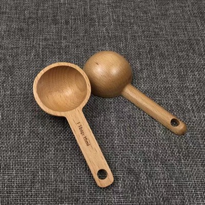 Wooden Coffee Bean Measuring Spoon