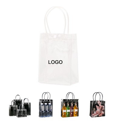 Transparent PVC Reusable Gift Wrap Bag