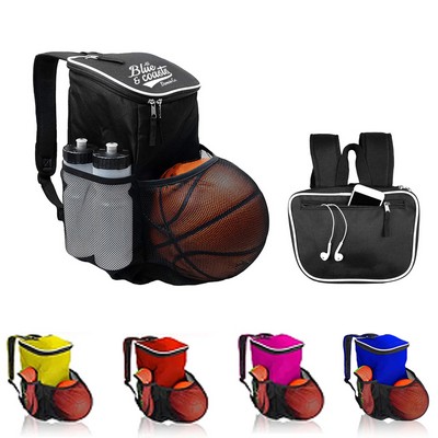 Sport Workout Backpack w/ Ball Equipment Pocket