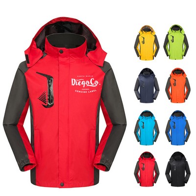 Colorblock Waterproof Jacket