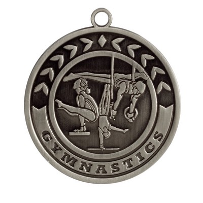 2" Gymnastics Stock Die Cast Medal