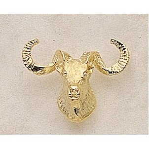 Ram's Head Marken Design Cast Lapel Pin (Up to 3/4")