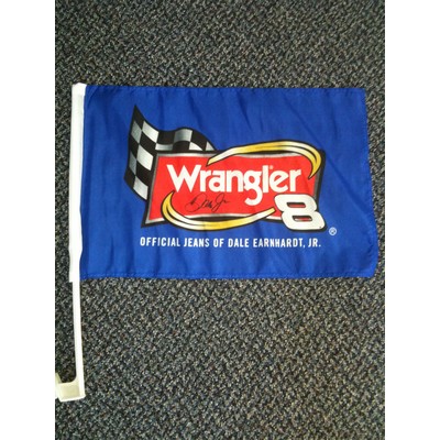 100% Polyester Economy Car Flag (12"x18")