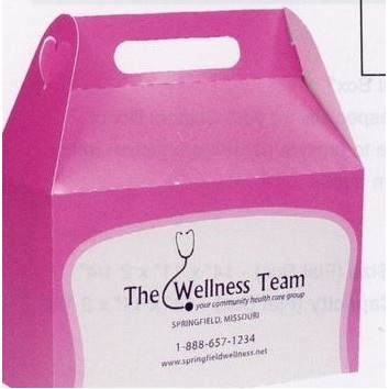 Pink Advertising Donut Box