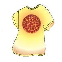 Pizza T-Shirt Lapel Pin