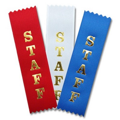 1-5/8"x6" Vertical Staff Stock Title Ribbon