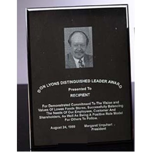 Black Genuine Marble Plaque Award (9"x12")