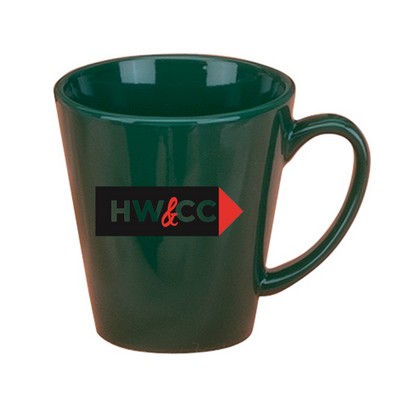 12 Oz. Dark Green Funnel Mug