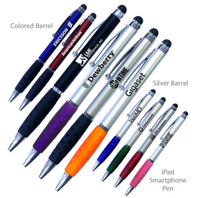 Smart Phone Stylus Tip Ballpoint Pen With Comfort Grip