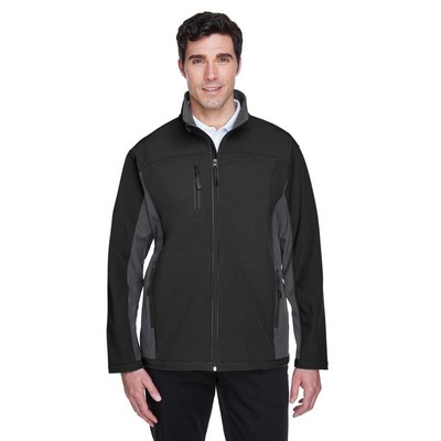 Devon and Jones Men's Soft Shell Colorblock Jacket