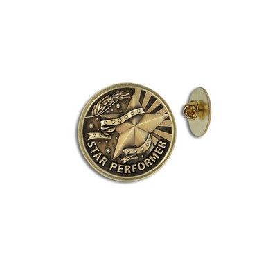 1" Star Performer Lapel Pin