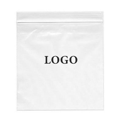 Zip Lock Printed Bags 4 Mil. (Ink Imprinted) 8" x 8"