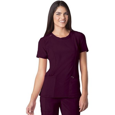 Cherokee® Infinity® Poplin Round Neck Top Shirt