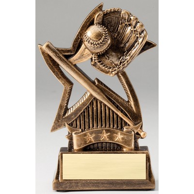 Baseball -Sweeping Star Series Resins - 6" Tall