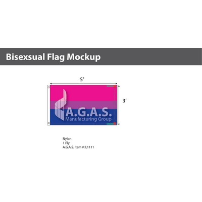 Bisexual Deluxe Flag 3'X5'