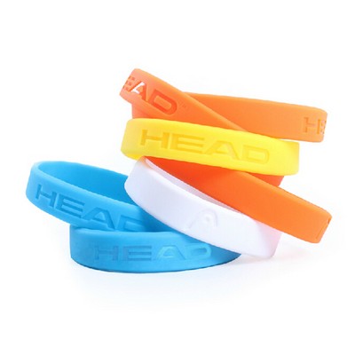 8" Debossed Silicone Bracelet