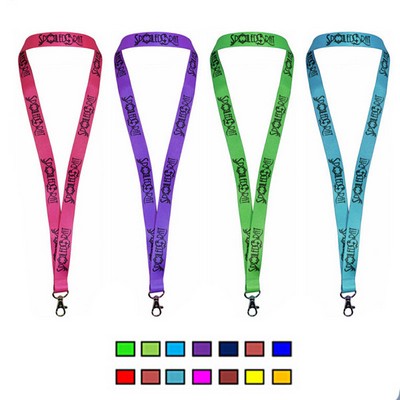 Polyester Custom Printed Lanyards W/ Lobster Clasp