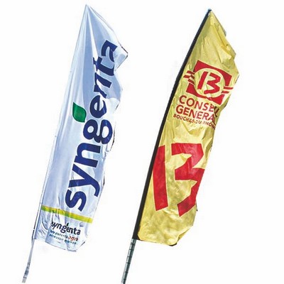 Wing Flag 21.5' "Banner" Kit, Single Reverse Print