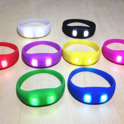 LED Silicone Wristband, Light Up Bracelet