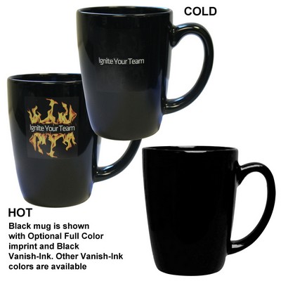 12 Oz. Vanish Ink Short Bistro Challenger Mug - Screen Printed