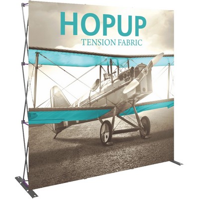 Hopup™ 8ft Full Height Straight Display & Front Graphic