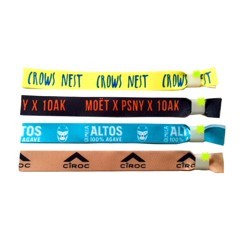 Event Wristband w/Glow-in-the-Dark Locking Bead