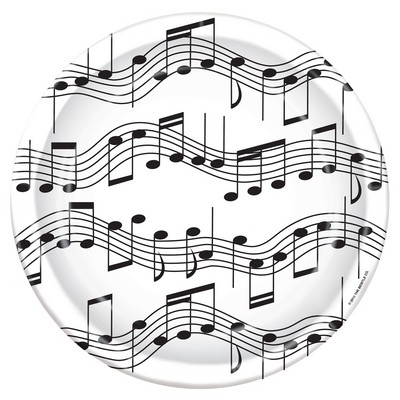 Musical Note Plate