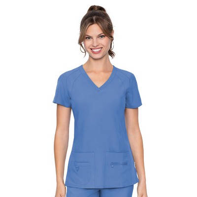 Med Couture Activate Women's V-Neck Racerback Scrub Top