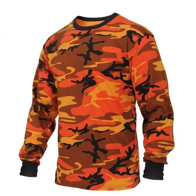 Savage Orange Long Sleeve Camouflage T-Shirt (XS-XL)