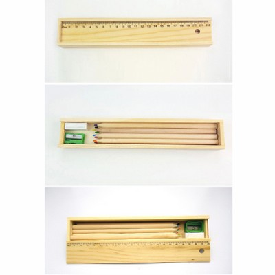 Wood Pens with Matching Carrying Case Pencil